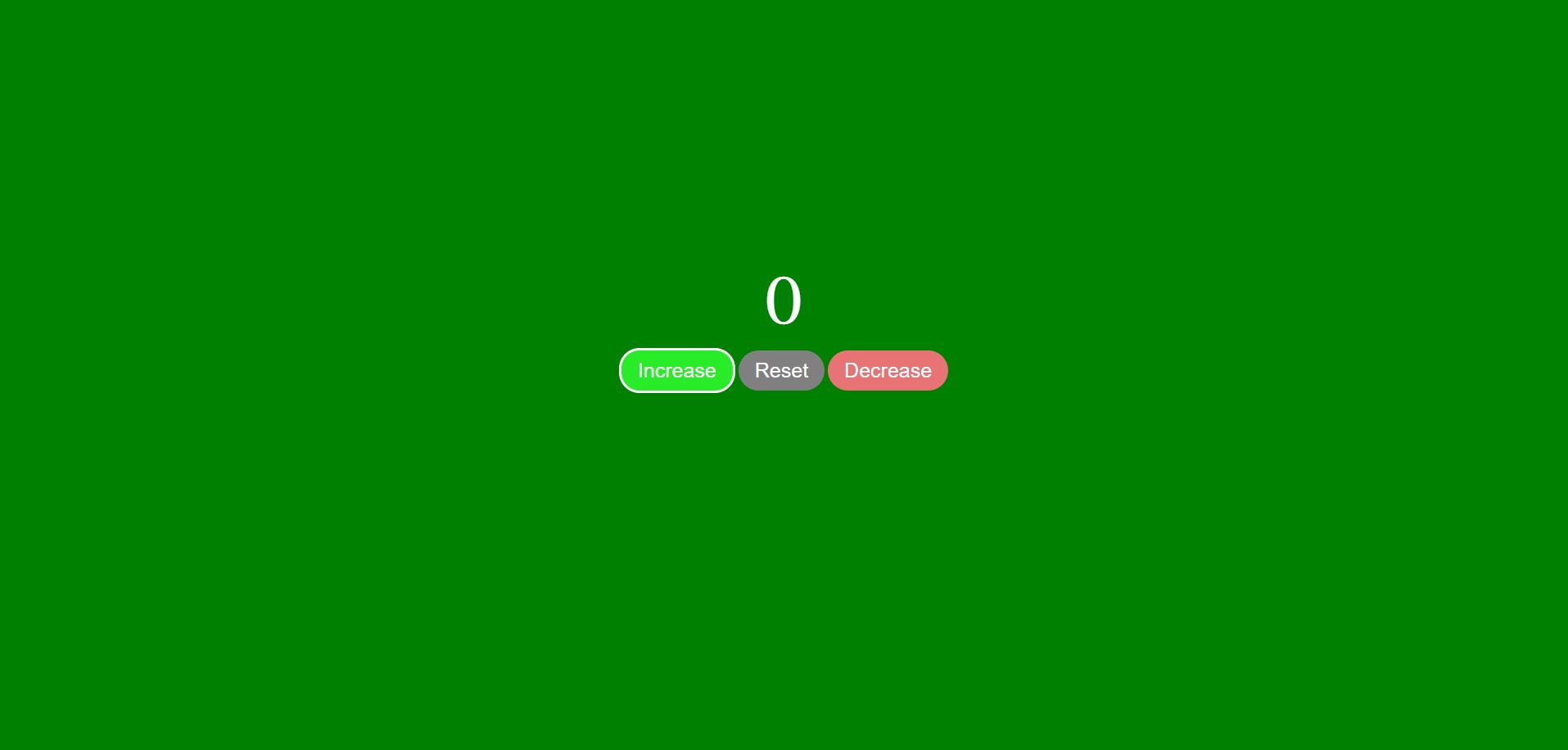 Image of counter with three buttons in the middle for increase, reset